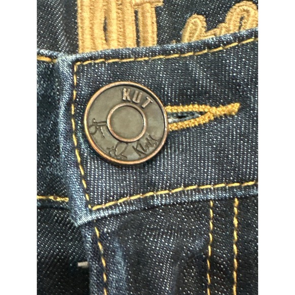Kut From The Kloth Bardot Skinny Boyfriend Jeans Dark Wash Women's Size 6 - Picture 3 of 6